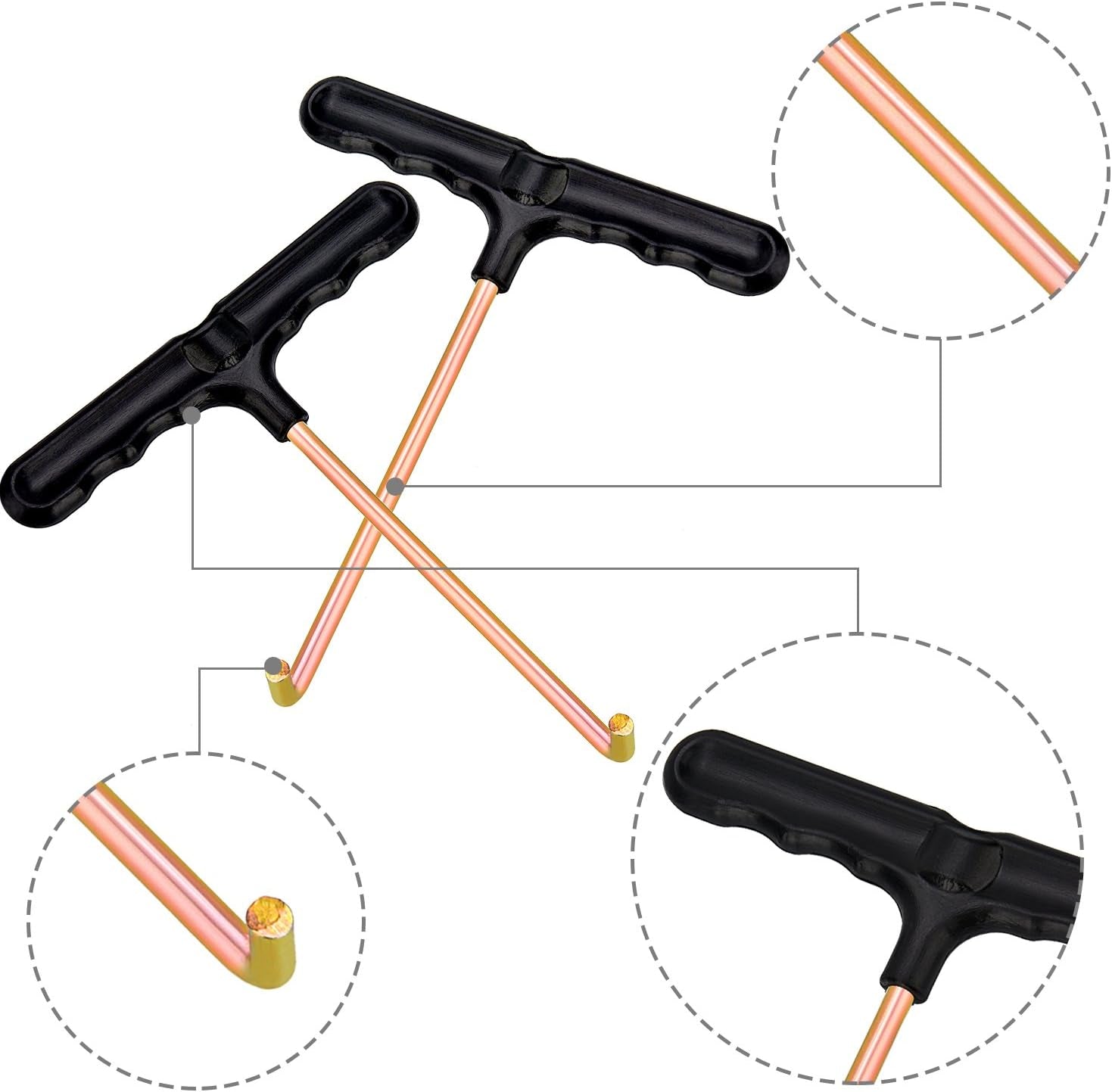 2 Pack Trampoline Spring Pull Tool Adjustment T-Hook Spring Pull Kit